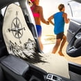 thumbnail image 4 of XYZCANDO Mountain Compass Terry Cloth Car Seat Covers Sweatproof Car Seat Towel Cover, Auto Protector, Suitable for Van Truck Seat, Fit for Cars Trucks SUVs, 4 of 6