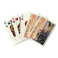 thumbnail image 1 of Long Beach Island, New Jersey, Painterly, The Beach Is Calling, Beach Bikes, Lantern Press, Premium Playing Cards, 52 Card Deck with Jokers, USA Made, 1 of 5
