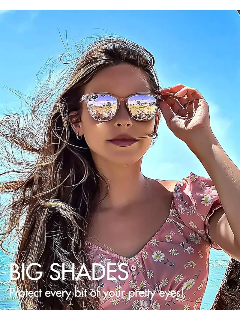 Myiaur Women's Polarized Trendy Sunglasses with Mirrored Lens