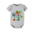 thumbnail image 3 of Pijamas familiares a juego de Navidad Conjuntos de pijamas grises de dinosaurio de Papá Noel de verano de Navidad, 3 of 3