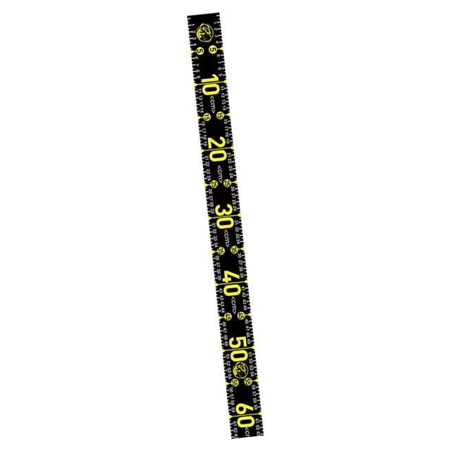 Foldable Fishing Ruler with Scale Accurate 51.18'' Saltwater Portable Waterproof black