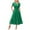Green, variant on Womens Summer Casual Maxi Dress V Neck Ruffle Sleeve Sundress Fashion Flowy Tiered Boho Beach Vacation Long Dresses (White, S)