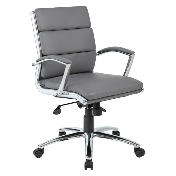 Boss Office Products Executive Modern Mid Back Office Desk Chair, Multiple Colors