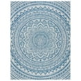 thumbnail image 3 of SAFAVIEH Outdoor CY8734-36812 Courtyard Light Grey / Blue Rug, 3 of 10
