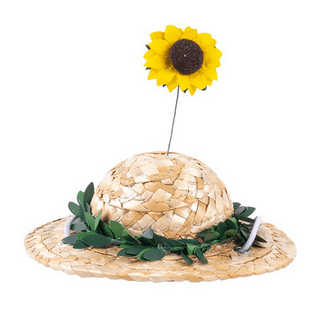 Black Dog Straw Hat Sunflower