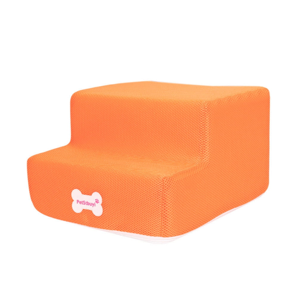 〖Hellobye〗New Breathable Mesh Foldable Pet Stairs Detachable Pet Bed Cat Dog Ramp 2 Steps