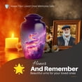 thumbnail image 6 of Yatskia Purple Snake with Thunderstorm Little Funeral Keepsake Urn for Ashes Adult Brother and Sister, Decorative Large Cremation Urns for Human Ashes Adult, (Classic 10 Inch and 3 Inch), 6 of 8