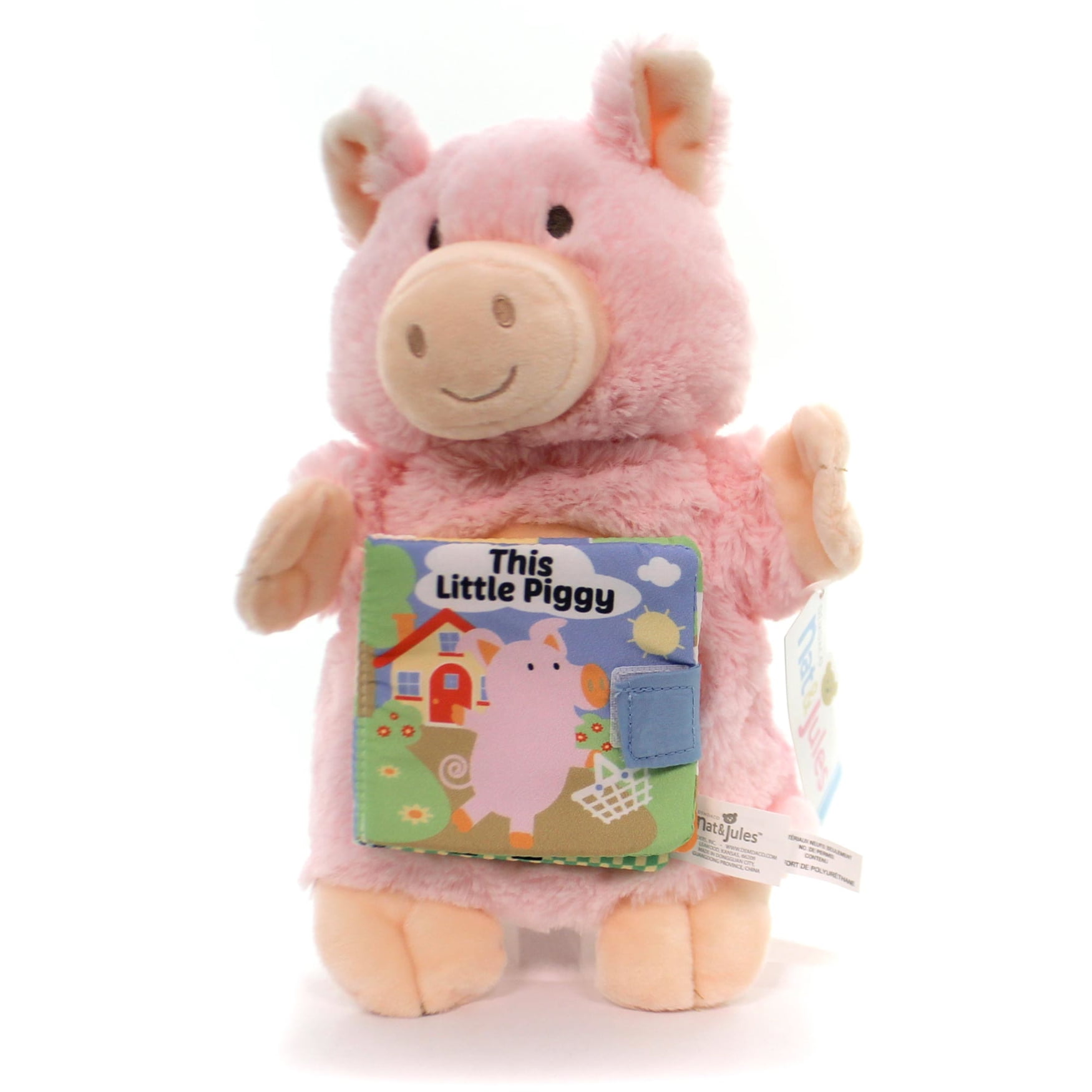 Plush THIS LITTLE PIGGY PUPPET BOOK Fabric Nat & Jules Story Time 5004700459 - Walmart.com