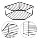 thumbnail image 2 of Estante organizador de gabinete - Estante de esquina - Organizador de encimera de cocina Especiero para platos, cuencos, pan y despensa Negro, 2 of 7