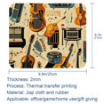 thumbnail image 5 of Musical Instrument Printed Square Mouse Pad, 8.3x9.8 Inch Non-Slip Rubber Bottom Gaming Mouse Pad for Office Use, 5 of 6