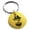 Gold, variant on Stainless Steel Legendary Blackbeard Pirate Engraved Small Medallion Circle Charm Keychain Keyring