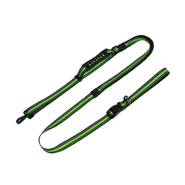 Reflective Dog Leash Hands Dog Guide with Adjustable Waist Strap for Safe Night Walks Fluorescent for Dog Owners