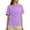 Purple, variant on RMGVDSD Womens Oversized Shirts Women's Casual Fashion Loose Tee Shirts Matching Color Round Neck Short Sleeved T Shirt Stylish Blouses
