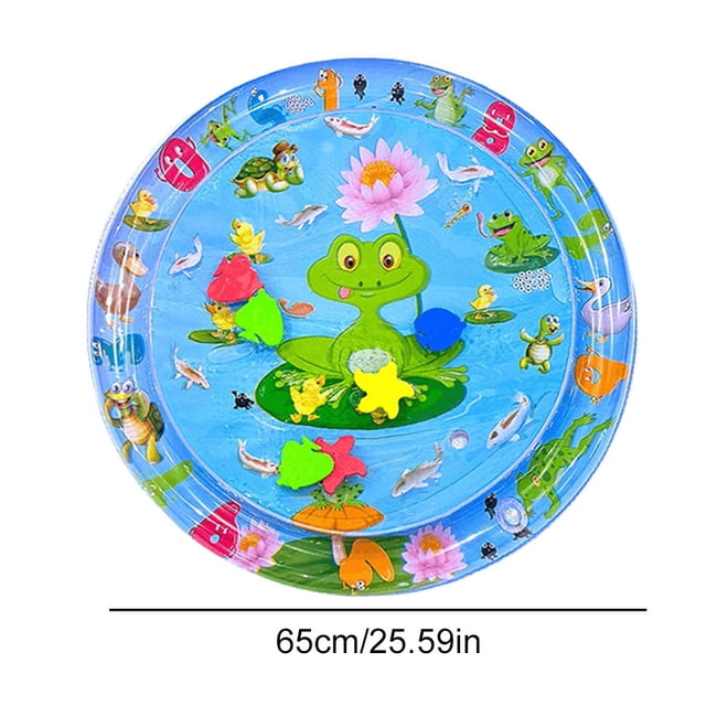 Cat Playing Water Mat Sensory Water Play Mat For Cat Pvc Ocean Fish Crawling Induction Cat Playing Water Mat Interactive Cat Toy B