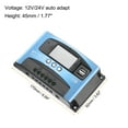 thumbnail image 2 of Controlador de carga solar MPPT Uxcell 100A cargador de panel solar 12V/24V adaptación automática regulador inteligente con LCD, 2 of 5