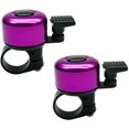 thumbnail image 1 of Timbre de bicicleta de aleación mini, timbres de bicicleta de sonido fuerte y claro para adultos y niños, se adapta a manillar de bicicleta de 7/8 pulgadas, color morado Sailing  Electrónica, 1 of 4