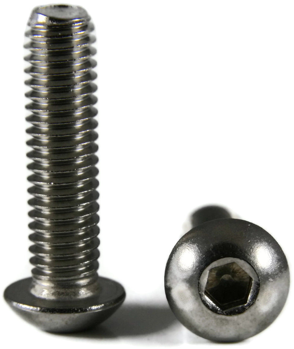 10-24 x 1/4" Button Head Socket Cap Screws Black Oxide Alloy Steel Qty 100 