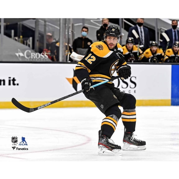 Craig Smith Boston Bruins Unsigned Black Jersey Skating vs. Philadephia Flyers Photograph