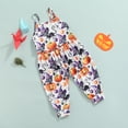 thumbnail image 3 of Wangsaura Halloween Sleeveless Jumpsuit, Pumpkin Print Romper, 3 of 7