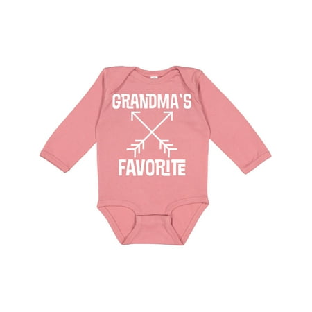 

Inktastic Grandmas Favorite Grandson Gift Gift Baby Boy or Baby Girl Long Sleeve Bodysuit