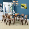 thumbnail image 4 of Modway Fathom Dining Chair in Walnut, Set of 6, 4 of 4