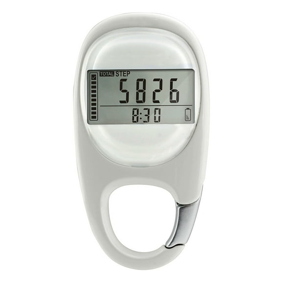 Hyasfey 3D Step Counter Simple Walking Pedometer with Carabiner Accurate Clip Step Tracker for Men Women Kids Seniors