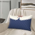 thumbnail image 5 of Fotbe Vintage Blue Polka-dot Pattern Pillow Cases - Envelope Closure - Luxury, Extra Soft, Cooling Pillow Covers - Wrinkle, Fade, Stain Resistant-16"x24", 5 of 6