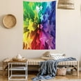 thumbnail image 2 of Colorful Tapestry, Modern Cheerful Design with Burst of Stars in Rainbow Graphic Print, Wall Hanging for Bedroom Living Room Dorm Decor, 60W X 80L Inches, Multicolor, by Ambesonne, 2 of 5