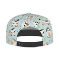 thumbnail image 5 of Flat Bill Trucker Hats for Women Men - Cartoon Funny Cute Cow Flower Adjustable Flat Baseball Cap Snapback Hats Dad Hats for Men, 5 of 7