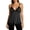 Black, variant on Summer Punk Striped Color-Block Lace Trim Spaghetti Strap Tank Tops for Women Sleeveless Deep V-Neck Y2k Camisole 2000s Retro Style Vacation Travel Wear Pink M