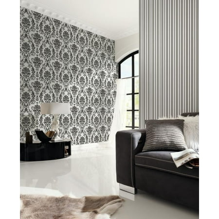 B W 3 Black And White Look Black White Wallpaper Sample Modern Wall Decor