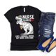 thumbnail image 2 of Camisetas estampadas vintage para mujer, lindas camisetas unisex de dinosaurios y enfermeras, regalos para amantes de los perros, camisetas, ropa de algodón puro, 2 of 5
