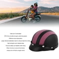 thumbnail image 4 of Casco de Motocicleta Casco Retro de Motocicleta Casco de Media Cara de Cuero de PU Casco Deportivo para Motocicleta Casco de Scooter Casco de Verano Transpirable Medio Casco ANGGREK  Otros, 4 of 8