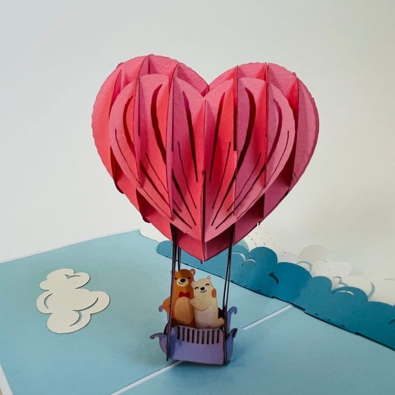 Love Air Balloon WOWPOP CARD