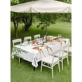 thumbnail image 4 of Outdoor Tablecloth with Umbrella Hole for Patio/Picnic/Party/Camping, Spring Botanical Waterproof Table Cloth Rectangle Table Cover Washable, Watercolor Leaves Deers Birds Country (60"x 120"), 4 of 8