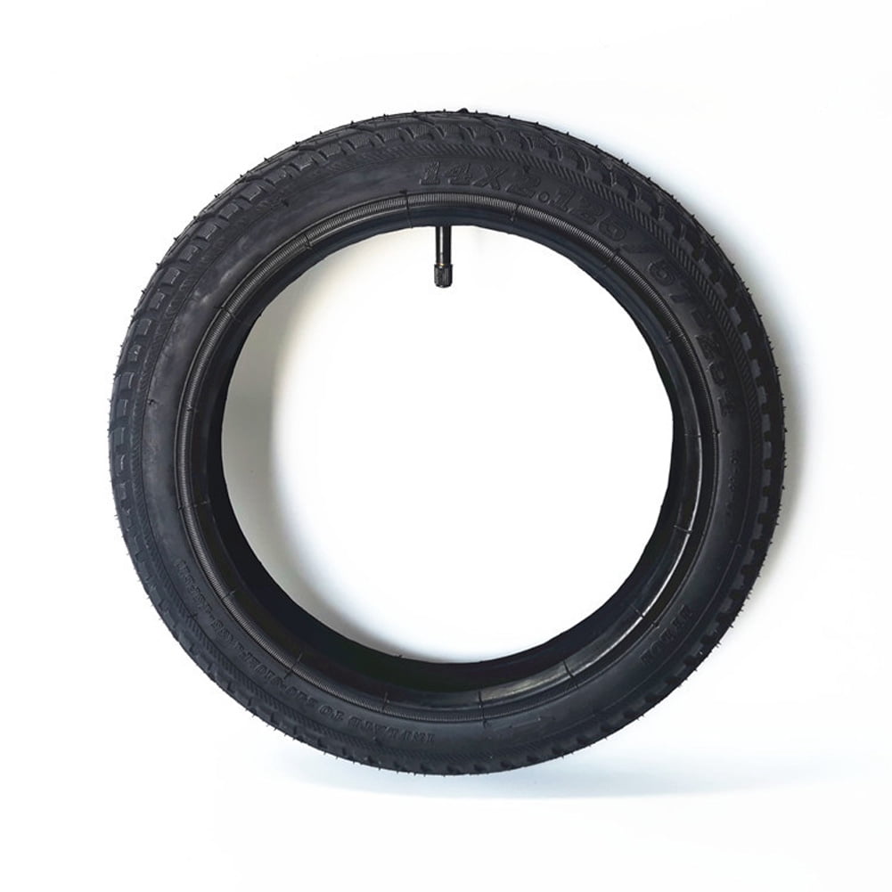 14X2.125" Bike Straight/Bent Type Valve Tyres Bicycle Rubber Inner Tube + Tire, Straight Valve Inner Tube