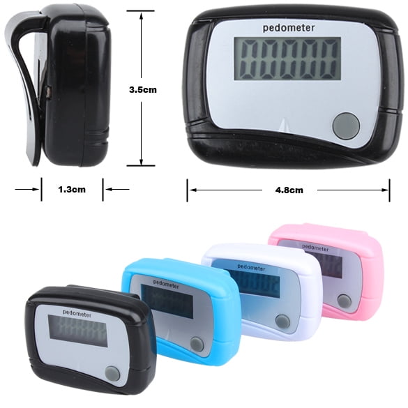 New LCD Digital Step Pedometer Walking Calorie Counter Distance Walk Run Belt US 