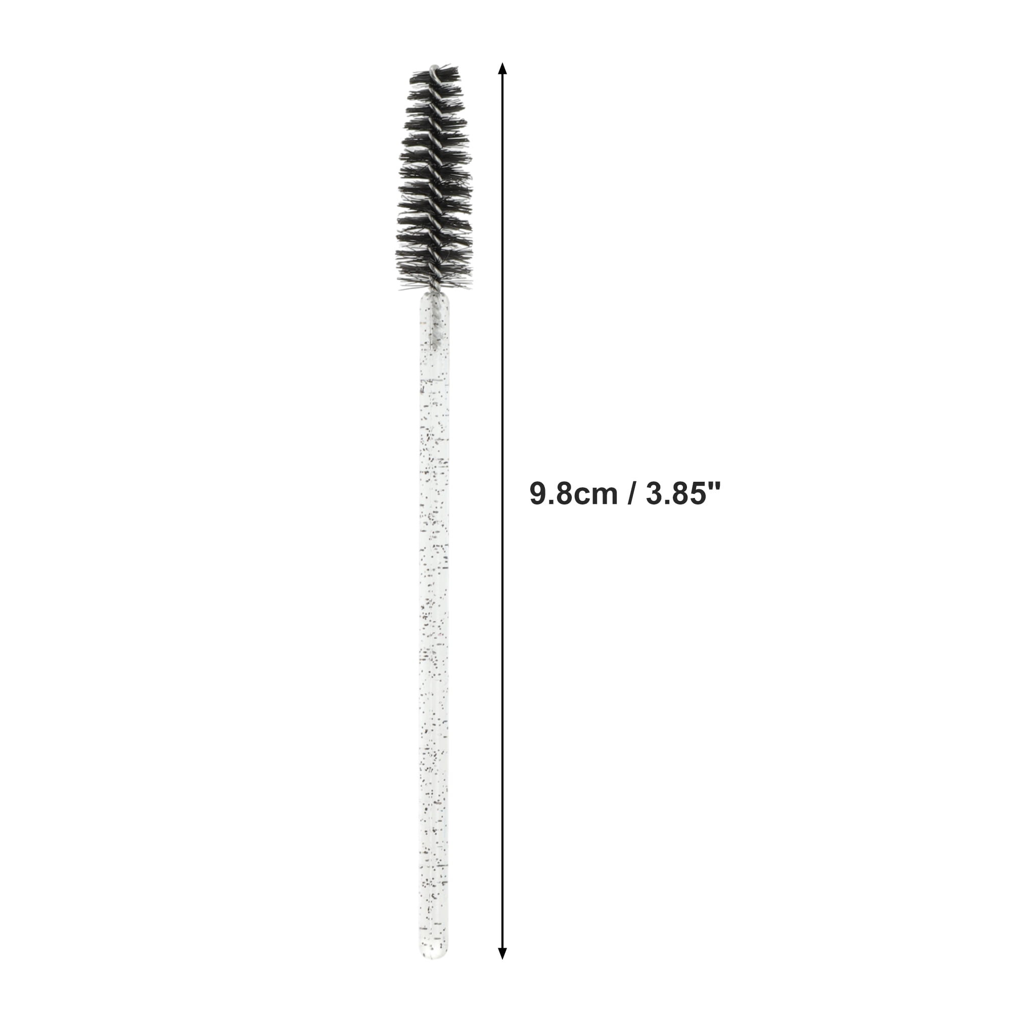 Unique Bargains 100 Pcs Durable Portable Eyelash Brush for Vacation Black