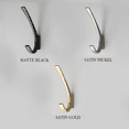 thumbnail image 5 of Balin Designs Lumo Wall Hook, Contemporary Single Wall Hanger, Satin Nickel, 5 of 6