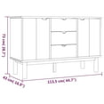 thumbnail image 6 of vidaXL Cabinet Storage Console Sideboard for Living Room OTTA Solid Wood Pine, 6 of 17