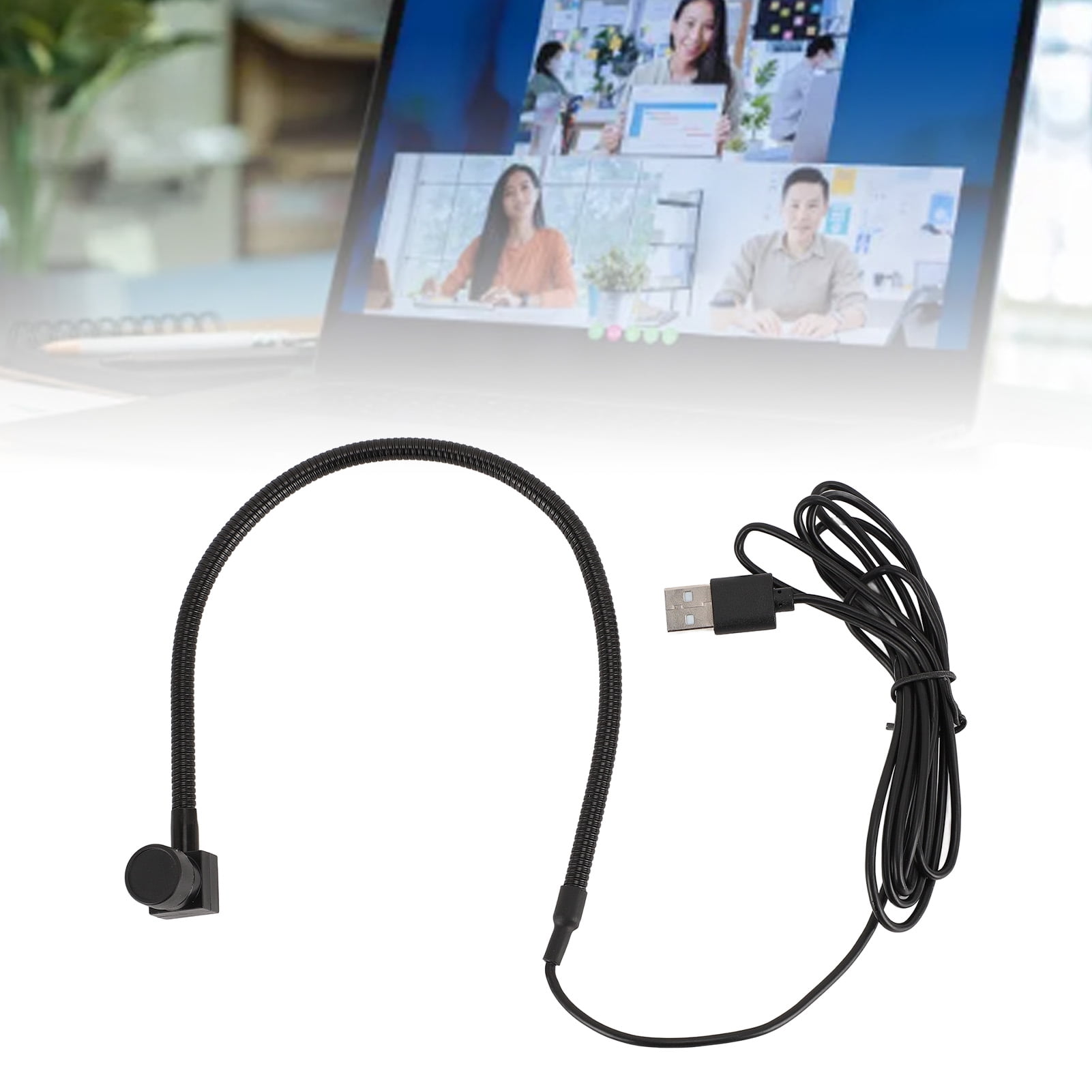 Middle Screen Webcam, Plug and Play 1080P Center Webcam Clear Sound 2MP  for Video Conferencing