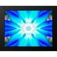 thumbnail image 2 of Grayscale 24x19 Black Modern Framed Museum Art Print Titled - Flower Medallion V, 2 of 5
