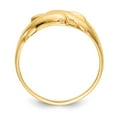 thumbnail image 2 of Real 14kt Yellow Gold Double Dolphin Ring Size: 6; for Adults and Teens; for Women and Men, 2 of 5