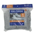 thumbnail image 3 of Gildan Adult Platinum Mens 6 Pack Moisture Wicking No Show Socks White 10-13, 3 of 3