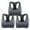 Gray-3Pack, variant on Rirool 3-Pack Women's Racerback Sports Bras, High-Impact Workout Yoga Gym Activewear Fitness Bra XXL