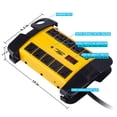 thumbnail image 3 of CRST Regleta de alimentación industrial de metal con 10 tomas de corriente con protector contra sobretensiones de alta resistencia con 2800 julios, disyuntor de 15 A, calibre 14 para taller, garaje, o, 3 of 5