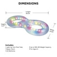 thumbnail image 3 of Bluescape LED Twin Tube – Inflatable LED Light-Up Pool Ring, Waterproof Floating Tube for Nighttime Fun, 3 of 6