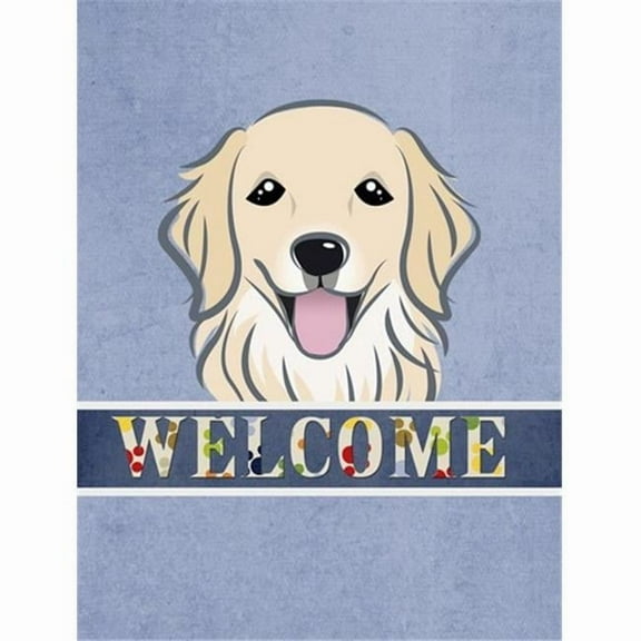 Carolines Treasures BB1391GF Golden Retriever Welcome Flag Garden Size