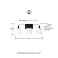 thumbnail image 2 of Capital Lighting 148931-541 Presley 3 Light 27" Wide Vanity Light - Nickel, 2 of 7