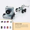thumbnail image 2 of Metal Damping Servo Saver Adjustable Arm Gear Protection RC Car Crawler Part Wear-resistant Servo Protection Device Red Single Hole, 2 of 7